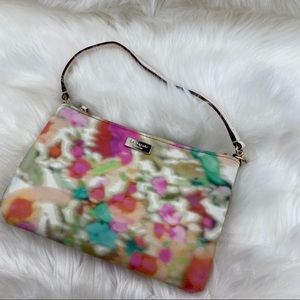 KATE SPADE FLORAL WRIST BAG